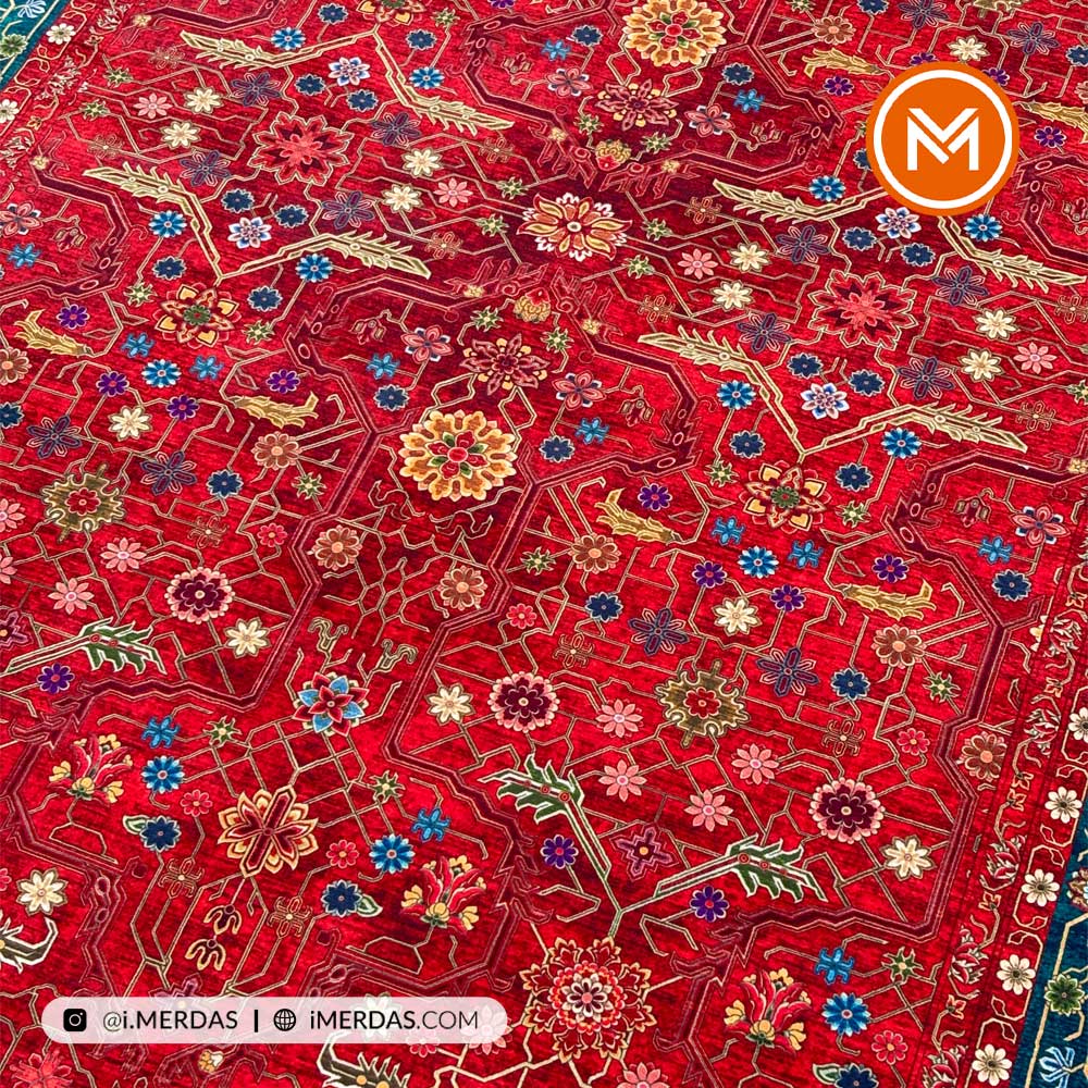 فرش کهنه نما کد Q02509 زمینه تمام رنگ